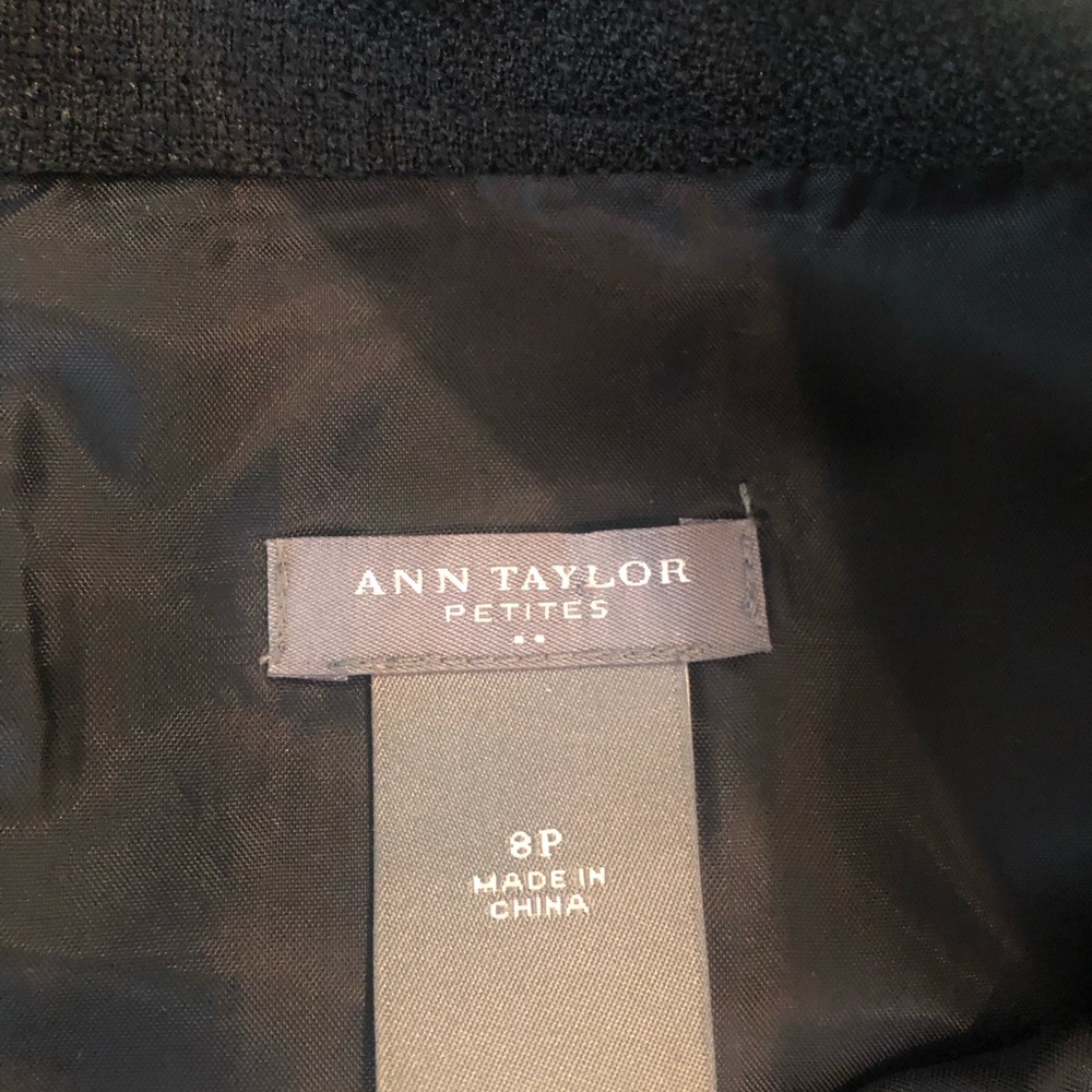Ann Taylor Size 8 Petite black sheath dress - Picture 7 of 9